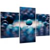 Obraz modré sklenené guľôčky (Obraz 90x60cm)