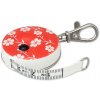 Hoechstmass PICCO DECOR FLORA RED krajčírsky meter zvinovací, obojstranný, 150 cm - červený