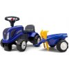 Falk Odrážadlo 280C Baby New Holland T7 s vlečkou a lopatkou s hrabličkami