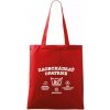 Zaobchádzať opatrne 50 - Taška bavlnená - 42 x 38 cm ( Červená )