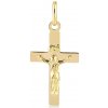 Lillian Vassago Zlatý prívesok klasický Krížik s vyobrazením Ježiša LLV37 GP013Y
