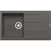 Pyramis Granitový drez s odkvapkávačom Athlos 1B 1D, iron grey, 86 x 50 cm