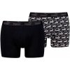 Pánske boxerky Puma, ELEMENTS MEN PRINTED NO1 STRIPE BOXERS 2P Čierna,Biela M