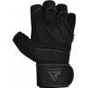 RDX L4 Open Finger Weightlifting Gym Rukavice BLACK - L