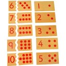 Montessori Čísla a bodky puzzle