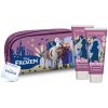 Disney Frozen čistiaci šampón pre deti 100 ml + pena do kúpeľa pre deti 100 ml + kozmetická taška pre deti 1 ks
