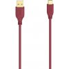 HAMA 200636 USB-C 2.0 kábel typ A-C 0,75 m, Flexi-Slim, červený