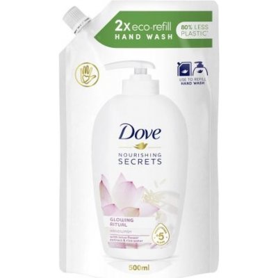 Dove Nourishing Secrets Glowing Ritual Tekuté mydlo na ruky náhradná náplň 500 ml