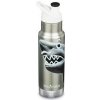 Detská termofľaša z nehrdzavejúcej ocele Klean Kanteen Narrow w/Kid Sport Cap - Mr. Shark 355 ml