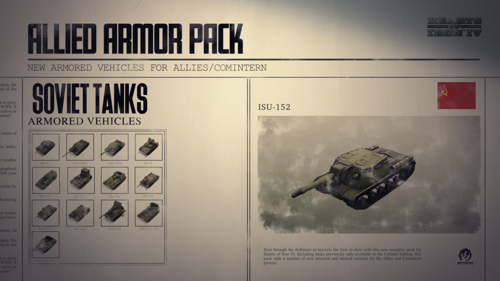 Hearts of Iron 4: Allied Armor Pack