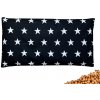 VFstyle nahrievací vankúšik s čerešňovými kôstkami 30x15 cm Stars čierne