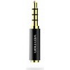 Vention 3,5 mm Jack Male to 2,5 mm Female Audio Adapter Black Metal Type BFBB0