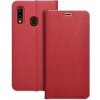 OEM Puzdro LUNA Book Carbon pre SAMSUNG A20e červené