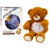 LEAN TOYS Plyšový hnedý medvedík - nočný a denný režim