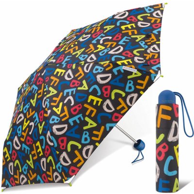 Ergobrella ABC detský skladací dáždnik vícebarevný