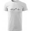EKG lanovka - Klasické pánske tričko vyššej gramáže - 3XL ( Biela )