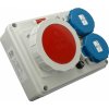 Rozvodnica 32A/400V/4P+2x250V vývodka TVM-21 2xFU10A IP67 - ROSPG 3230 (SEZ DK)