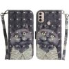 Peňaženkové kožené puzdro 3D Colored Horizontal na Motorola Moto E20 / E30 / E40 - Hug Cat