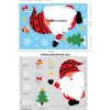 Vianočné nálepky na okno - Santa Claus - rôzne motívy na výber Varianta: Varianta 2