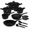 Sada hrncov 15 dielna Berlingerhaus Black Rose Collection BH-8363