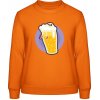 AWDis Sweat Mikina - Motív - Pivo so smrtkou 2 - Orange Crush - S - Dámske