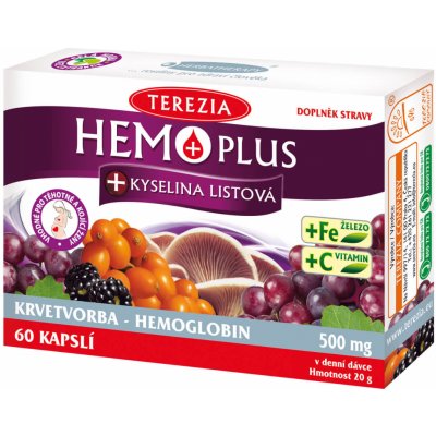 Terezia Company Hemo Plus + kyselina listová 60 kapsúl