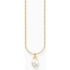 Thomas Sabo KE2238-430-14-L45V Gold-plated chain with pearl pendant