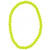 Retro neónové korálky – náhrdelník – 80. roky – disko – žlté 8595596323647