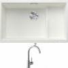 Blanco SUBLINE 700 U Level biela + kôš z nerezu 523456 + Blanco MIDA chróm 517742