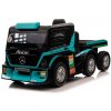 mamido Detský elektrický kamión Mercedes Axor LCD MP4 s návesom tyrkysový
