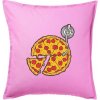 Pizza DJ - Vankúš 50x50 - 50x50 - Vrátane výplne ( Ružová )