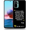 Picasee ULTIMATE CASE pro Xiaomi Redmi Note 10 - Kazma - SVĚT PATŘÍ TĚM, CO SE NEPOSEROU