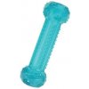 Hračka pes STICK TPR POP kosť 15cm tyrkysová Zolux