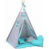 Detský stan BabyTýpka teepee Stars mentol (8594201220159)