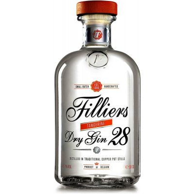 Filliers Dry Gin 28 Tangerine 43,7% 0,5 l (čistá fľaša)