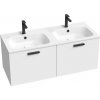 Ravak SD Chrome II skrinka pod umývadlo 120x49x47 cm 2 dvierka madlá čierne 152 mm Biela X000001747