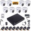 Secutek XVR2008DB20 8x vnútorné dome kamery 2TB