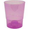 Kinekus Kvetináč plastový, transparentný, 12,5 cm, COUBI ORCHID, fialový