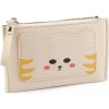 Peňaženka / puzdro na karty a peniaze 9x14 cm béžová svetlá 1ks