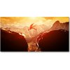 Foto obraz fotografie na skle Skok nad priepasťou 100x50 cm