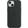 Kryt na mobil Apple iPhone 15 Silikónový kryt s MagSafe čierny (MXPD3ZM/A)