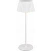 TRIO Reality R57706131 SUAREZ vonkajšia stolná lampa SMD LED V390mm 1,5W/200lm 3000K IP44 biela matná, čierna, nabíjateľná batéria, USB-C port, nabíjacia stanica, ON/OFF