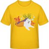 E190 Tričko pre Deti Dizajn pre deti so psíkom Sýtožltá