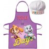Detská zástera s kuchárskou čiapkou Tlapková Patrola Skye a Everest II