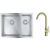 Súprava nerezový drez Grohe K700 31577SD1, kuchynská batéria Oltens Skafta 35206800