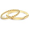 Partnerské prstene Sign of Love®: žlté zlato, guľatý 1,6 mm + plochý 1,9 mm - OP-SAV3-Z-OP-SAV5-Z SAVICKI