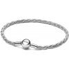Pandora Strieborný prepletený náramok na prívesky Moments 593757C00 17 cm