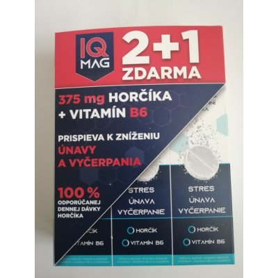 IQ Mag hořčík + B6 šumivé tabliety 40+20