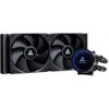 CHIEFTEC vodní chlazení CPU Iceberg 240 Dark, 2x120mm, ARGB vodní blok, LGA1851, AM5, černá CLC-240-BLK