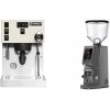 Rancilio Silvia PRO X, white + Eureka Atom W 65, grey